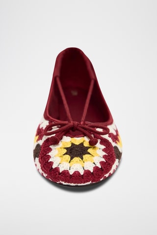 Ballerines - Blanc et rouge