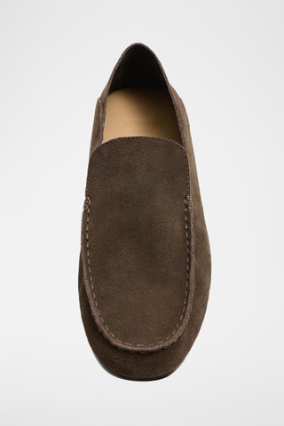 Mocassins en nubuck - Marron