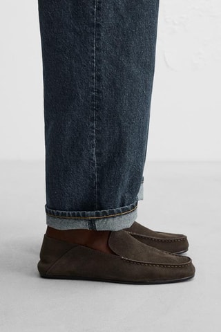 Mocassins en nubuck - Marron