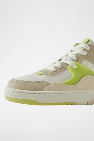 Baskets montantes - Vert fluo