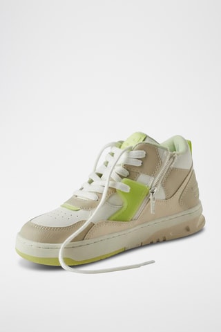 Baskets montantes - Vert fluo