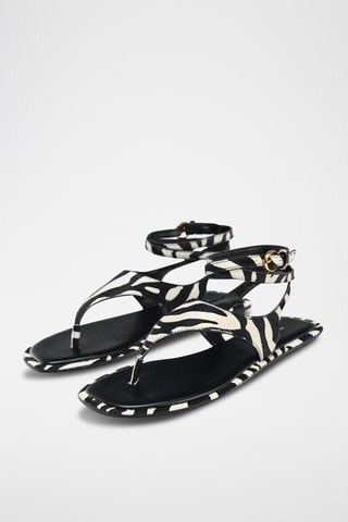 Sandales en cuir - Noir