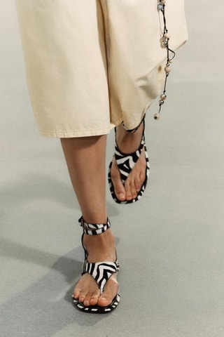 Sandales en cuir - Noir