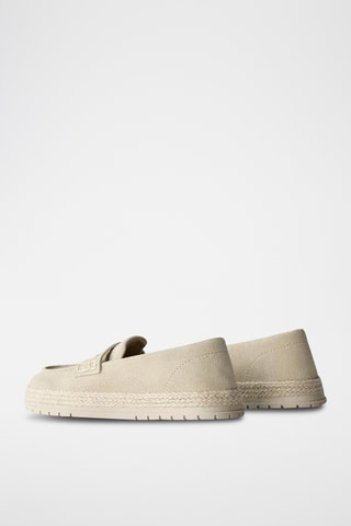 Mocassins en nubuck - Beige