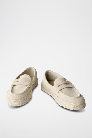 Mocassins en nubuck - Beige