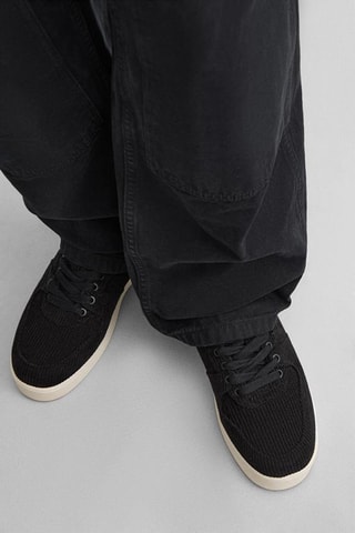 Tennis en velours - Noir