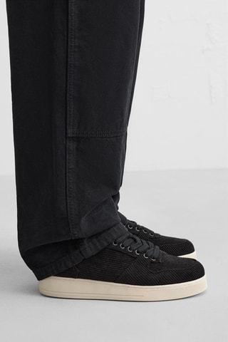 Tennis en velours - Noir