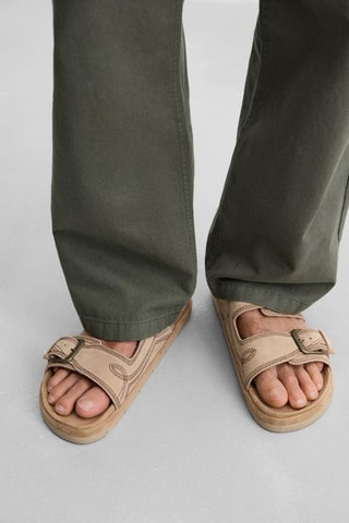 Mules en nubuck - Beige