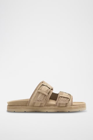 Mules en nubuck - Beige