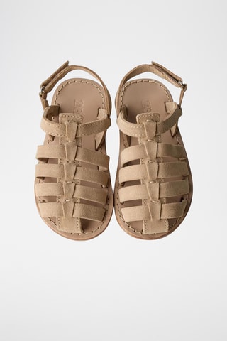 Sandales en nubuck - Beige