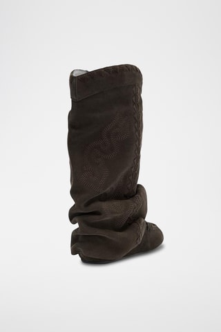 Bottines en nubuck - Marron