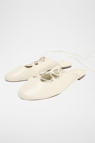 Ballerines en cuir - Blanc