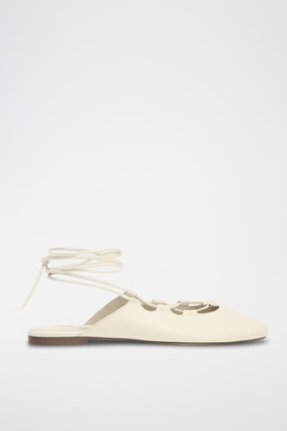 Ballerines en cuir - Blanc