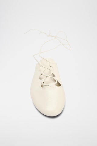 Ballerines en cuir - Blanc