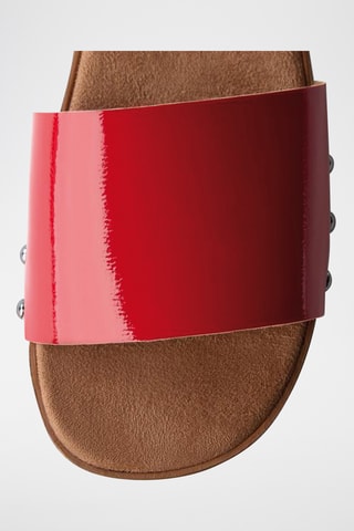 Sandales plateformes vernies - Rouge