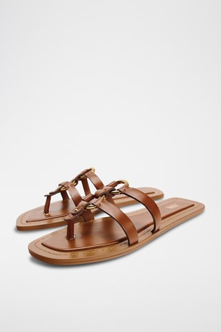 Sandales en cuir - Marron