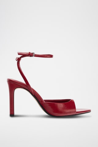 Sandales à talons - Rouge