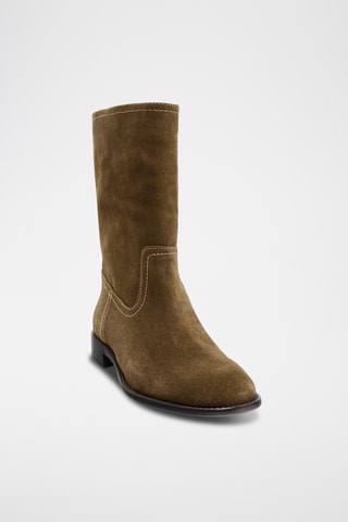 Bottines en nubuck - Marron
