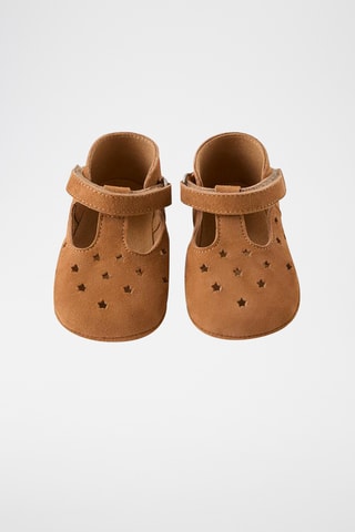 Chaussons en nubuck - Camel