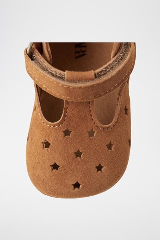 Chaussons en nubuck - Camel