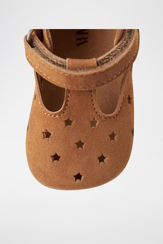 Chaussons en nubuck - Camel
