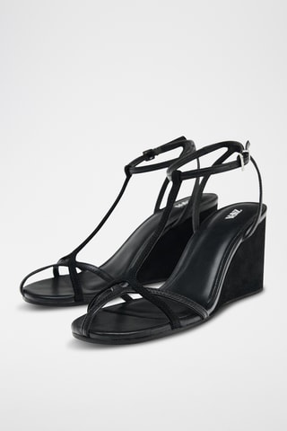 Sandales compensées - Noir