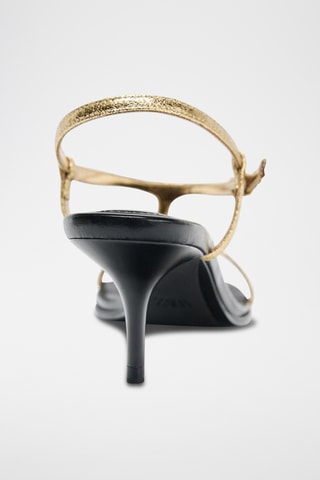 Sandales à talons - Doré