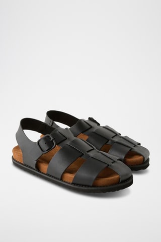 Méduses en cuir - Noir