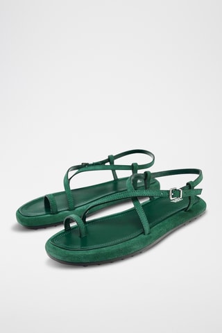 Sandales en cuir - Vert