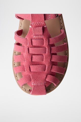 Spartiates en nubuck - Rose