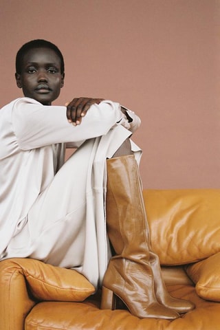 Bottes en cuir - Marron