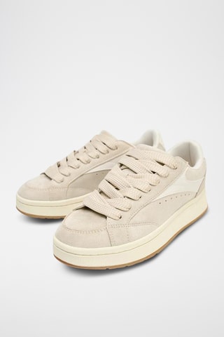 Tennis plateformes - Ecru