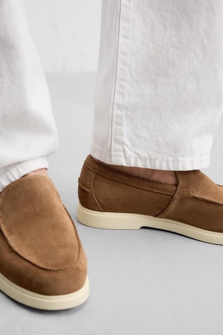 Mocassins en nubuck - Marron