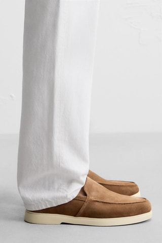 Mocassins en nubuck - Marron