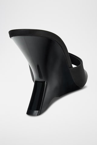 Mules compensées- Noir