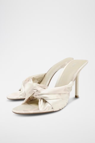 Mules à talons - Ecru