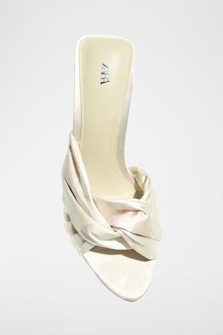 Mules à talons - Ecru