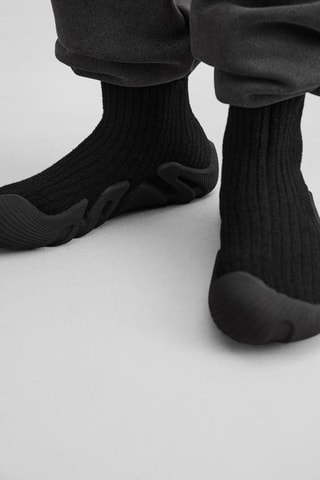 Tennis-chaussettes - Noir