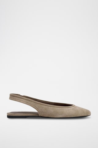 Ballerines en nubuck - Beige