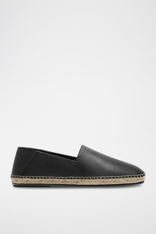 Espadrilles en cuir - Noir