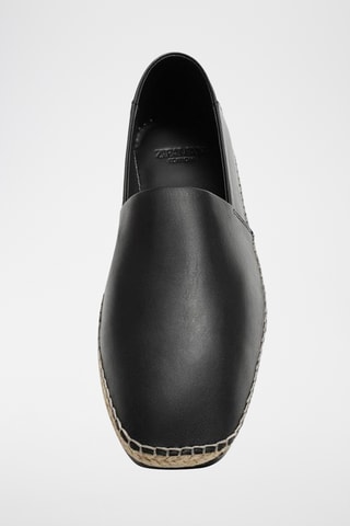 Espadrilles en cuir - Noir