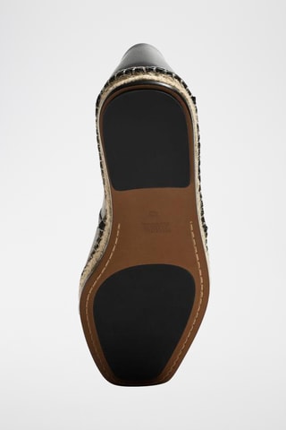 Espadrilles en cuir - Noir