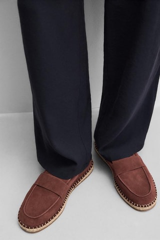 Mocassins en nubuck - Marron