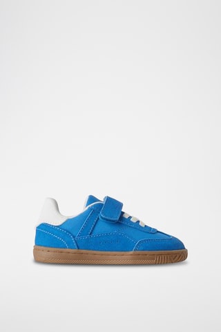 Baskets en nubuck - Bleu cobalt