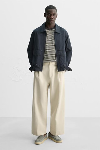 Mocassins en nubuck - Gris clair