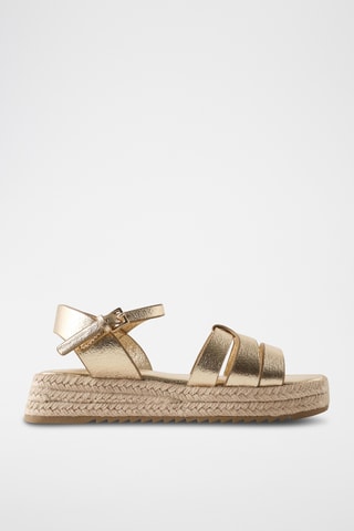 Sandales plateformes - Doré