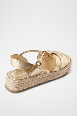 Sandales plateformes - Doré