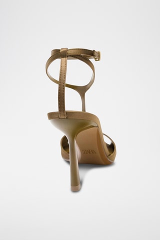 Sandales à talons - Kaki