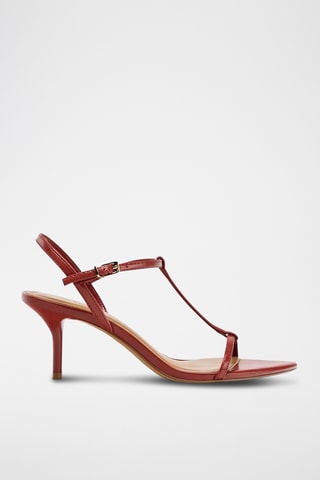 Sandales à talons - Rouge