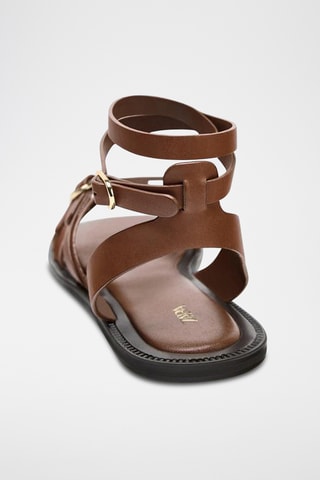 Sandales en cuir - Marron